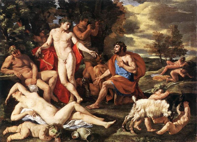 Nicolas Poussin Midas and Bacchus China oil painting art
